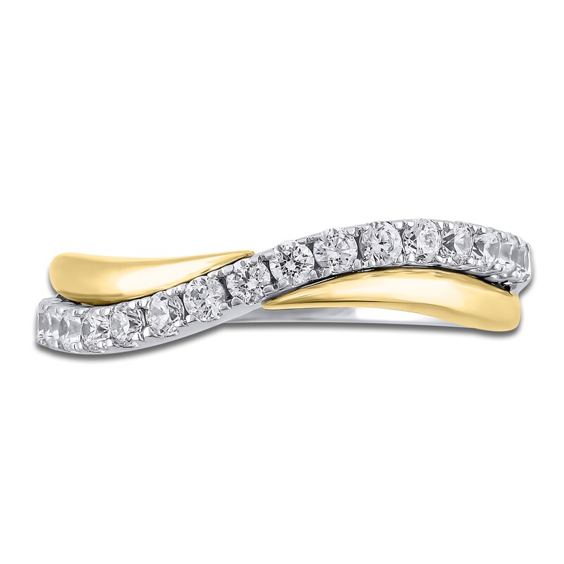 Main Image 3 of Diamond Anniversary Band 1/2 ct tw 14K Two-Tone Gold