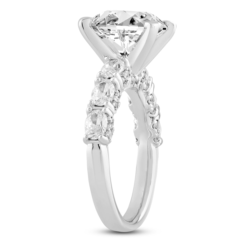 Main Image 2 of Lab-Grown Diamond Oval-Cut  Engagement Ring 4-1/2 ct tw 14K White Gold