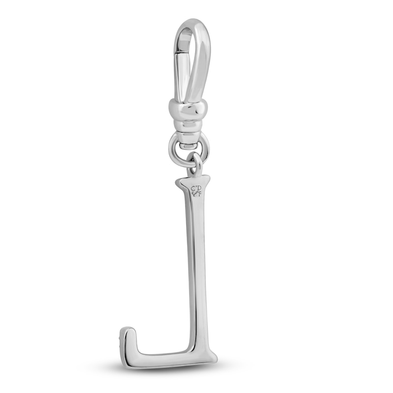 Main Image 2 of Charm'd by Lulu Frost Diamond Letter L Charm 1/15 ct tw Pavé Round 10K White Gold