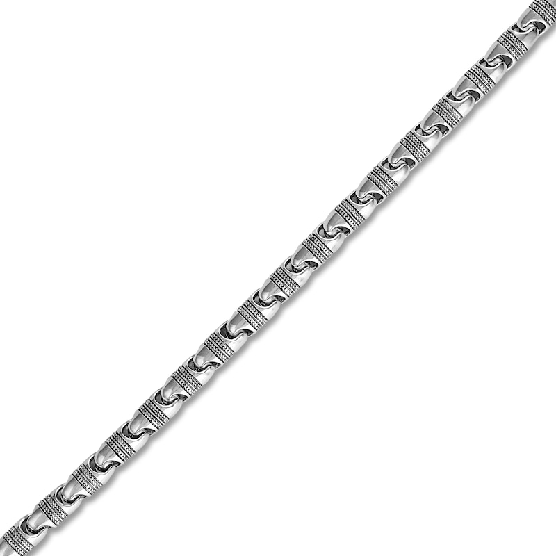 Main Image 4 of 1933 by Esquire Men's Knuckle Joint Bracelet Sterling Silver 8.5"