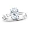 Thumbnail Image 1 of Certified Oval Diamond Solitaire Engagement Ring 1-1/2 ct tw 14K White Gold (I/I1)