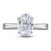 Thumbnail Image 3 of Certified Oval Diamond Solitaire Engagement Ring 1-1/2 ct tw 14K White Gold (I/I1)