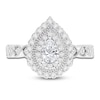 Thumbnail Image 3 of Brilliant Moments Pear-Shaped Scalloped Halo Engagement Ring 1 ct tw 14K White Gold