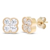 Thumbnail Image 2 of Diamond Clover Stud Earrings 1 ct tw 10K Yellow Gold