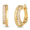 Thumbnail Image 2 of Le Vian Diamond Two-Row Hoop Earrings 5/8 ct tw 14K Honey Gold
