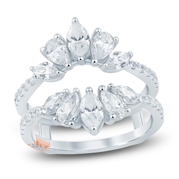Pnina Tornai Marquise & Pear-Shaped Lab-Grown Diamond Enhancer Ring 1-7/8 ct tw 14K White Gold