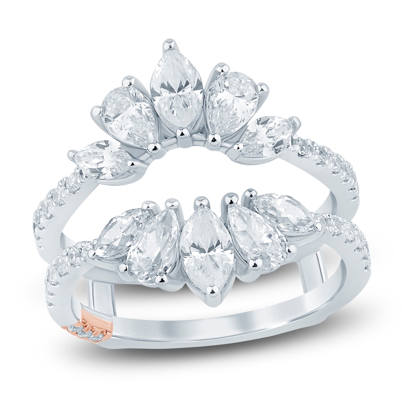 Main Image 1 of Pnina Tornai Marquise & Pear-Shaped Lab-Grown Diamond Enhancer Ring 1-7/8 ct tw 14K White Gold
