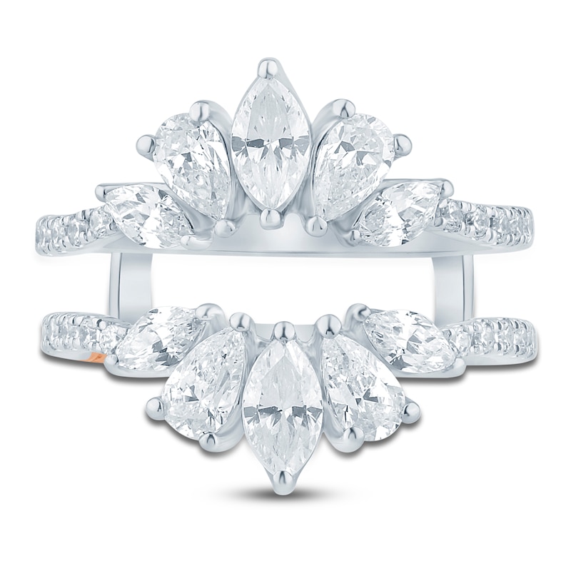 Main Image 3 of Pnina Tornai Marquise & Pear-Shaped Lab-Grown Diamond Enhancer Ring 1-7/8 ct tw 14K White Gold