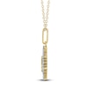 Thumbnail Image 3 of Diamond Dove Medallion Necklace 1/4 ct tw 10K Yellow Gold 18"