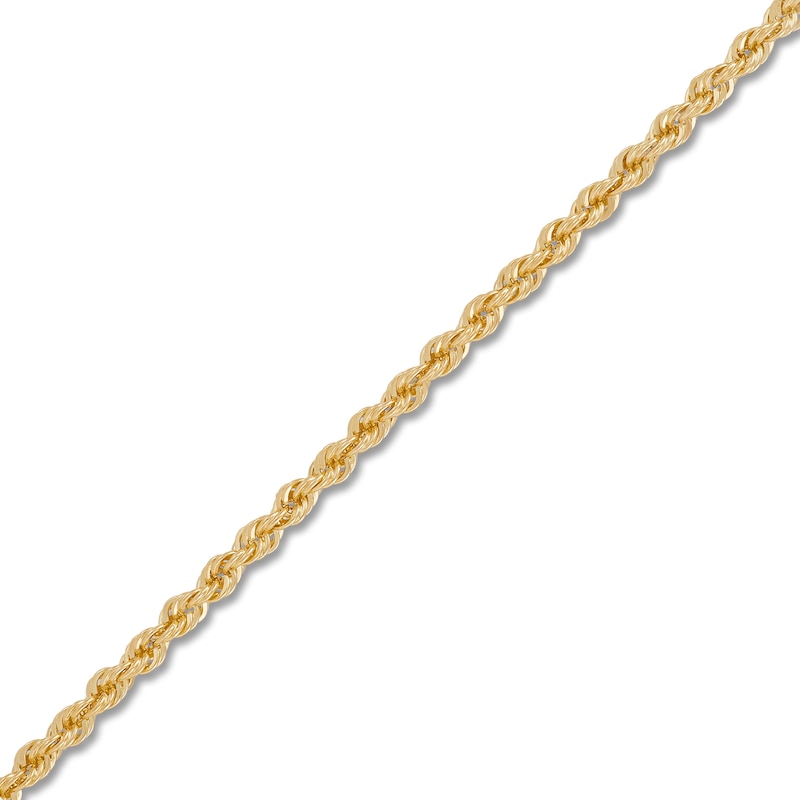 Main Image 2 of Solid Glitter Rope Chain 1.5mm 14K Yellow Gold 18"