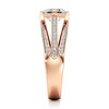 Thumbnail Image 3 of J'Lure Lab-Grown Diamond Square-Emerald Step-Cut Engagement Ring 1-3/8 ct tw 18K Rose Gold