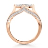 Thumbnail Image 2 of J'Lure Lab-Created Diamond Moval Old-Cut Engagement Ring 1-3/8 ct tw 18K Rose Gold