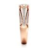 Thumbnail Image 3 of J'Lure Lab-Created Diamond Moval Old-Cut Engagement Ring 1-3/8 ct tw 18K Rose Gold