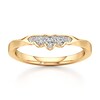 Thumbnail Image 1 of J'Lure Lab-Grown Diamond Scalloped Wedding Band 1/8 ct tw 18K Yellow Gold