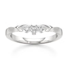 Thumbnail Image 1 of J'Lure Lab-Grown Diamond Scalloped Wedding Band 1/6 ct tw 18K White Gold