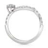 Thumbnail Image 2 of J'Lure Hexagon Step-Cut Lab-Grown Diamond Contour Wedding Band 3/4 ct tw 18K White Gold