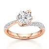Thumbnail Image 1 of J'Lure Hexagon Brilliant-Cut Lab-Grown Diamond Bypass Engagement Ring 2-3/8 ct tw 18K Rose Gold