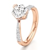 Thumbnail Image 4 of J'Lure Hexagon Brilliant-Cut Lab-Grown Diamond Bypass Engagement Ring 2-3/8 ct tw 18K Rose Gold