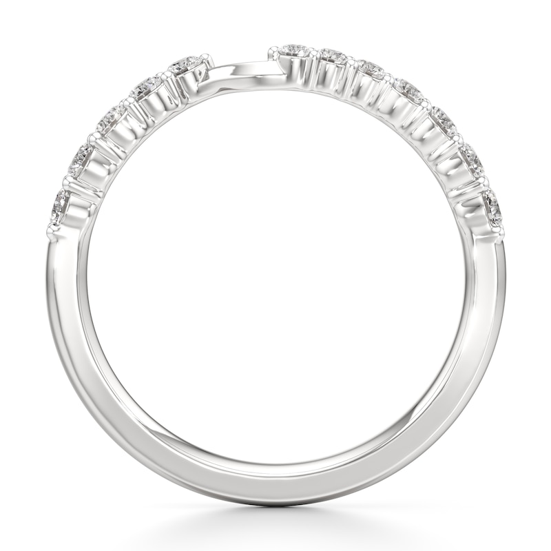 Main Image 2 of J'Lure Lab-Grown Diamond Contour Wedding Band 3/8 ct tw 18K White Gold