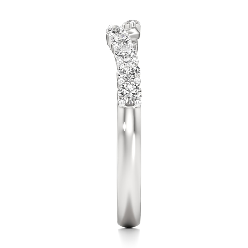 Main Image 3 of J'Lure Lab-Grown Diamond Contour Wedding Band 3/8 ct tw 18K White Gold