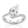 Thumbnail Image 1 of J'Lure Pear Step-Cut Lab-Grown Diamond Bypass Engagement Ring 3-1/2 ct tw 18K White Gold
