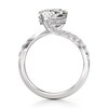 Thumbnail Image 2 of J'Lure Pear Step-Cut Lab-Grown Diamond Bypass Engagement Ring 3-1/2 ct tw 18K White Gold