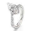 Thumbnail Image 4 of J'Lure Pear Step-Cut Lab-Grown Diamond Bypass Engagement Ring 3-1/2 ct tw 18K White Gold