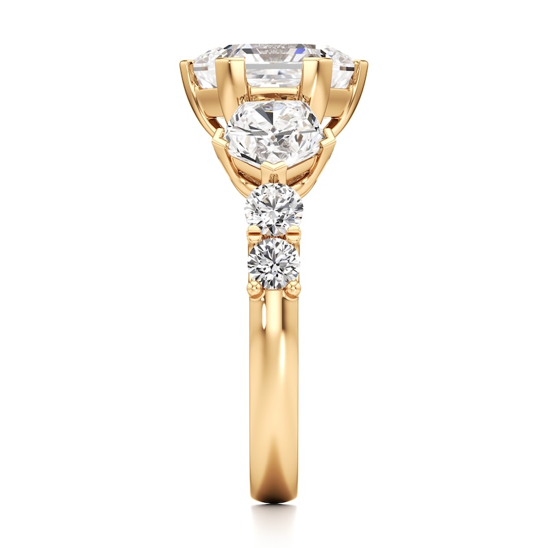 Main Image 3 of J'Lure Hexagon Brilliant-Cut Lab-Grown Diamond Engagement Ring 4-3/4 ct tw 18K Yellow Gold