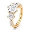Thumbnail Image 4 of J'Lure Hexagon Brilliant-Cut Lab-Grown Diamond Engagement Ring 4-3/4 ct tw 18K Yellow Gold