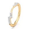 Thumbnail Image 4 of J'Lure Lab-Grown Diamond Angled Contour Wedding Band 1/5 ct tw 18K Yellow Gold