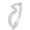 Thumbnail Image 4 of J'Lure Lab-Grown Diamond Contour Wedding Band 1/6 ct tw 18K White Gold
