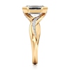 Thumbnail Image 3 of J'Lure Imperial-Emerald Step-Cut Lab-Grown Diamond Bypass Engagement Ring 3-1/4 ct tw 18K Yellow Gold