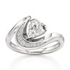 Thumbnail Image 1 of J'Lure Shield Step-Cut Lab-Created Diamond Engagement Ring 1 ct tw 18K White Gold