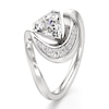 Thumbnail Image 4 of J'Lure Shield Step-Cut Lab-Created Diamond Engagement Ring 1 ct tw 18K White Gold