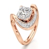 Thumbnail Image 4 of J'Lure Square-Emerald Step-Cut Lab-Grown Diamond Engagement Ring 2 ct tw 18K Rose Gold