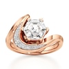 Thumbnail Image 1 of J'Lure Hexagon Step-Cut Lab-Grown Diamond Engagement Ring 2 ct tw 18K Rose Gold