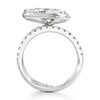 Thumbnail Image 2 of J'Lure Moval Old-Cut Lab-Created Diamond Spiral Engagement Ring 2-5/8 ct tw 18K White Gold
