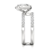 Thumbnail Image 3 of J'Lure Moval Old-Cut Lab-Created Diamond Spiral Engagement Ring 2-5/8 ct tw 18K White Gold