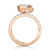 Thumbnail Image 2 of J'Lure Shield Step-Cut Lab-Grown Diamond Spiral Engagement Ring 2-5/8 ct tw 18K Rose Gold