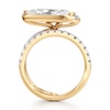 Thumbnail Image 2 of J'Lure Moval Old-Cut Lab-Grown Diamond Spiral Engagement Ring 3-7/8 ct tw 18K Yellow Gold