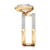 Thumbnail Image 3 of J'Lure Moval Old-Cut Lab-Grown Diamond Spiral Engagement Ring 3-7/8 ct tw 18K Yellow Gold