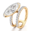 Thumbnail Image 4 of J'Lure Moval Old-Cut Lab-Grown Diamond Spiral Engagement Ring 3-7/8 ct tw 18K Yellow Gold