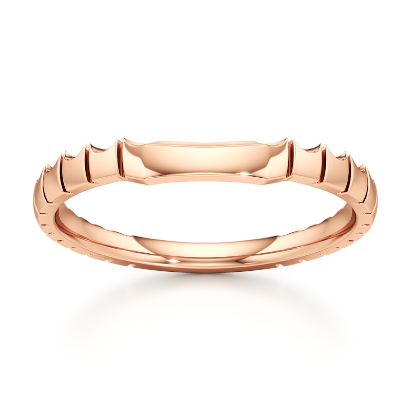 Main Image 1 of J'Lure Contour Wedding Band 18K Rose Gold
