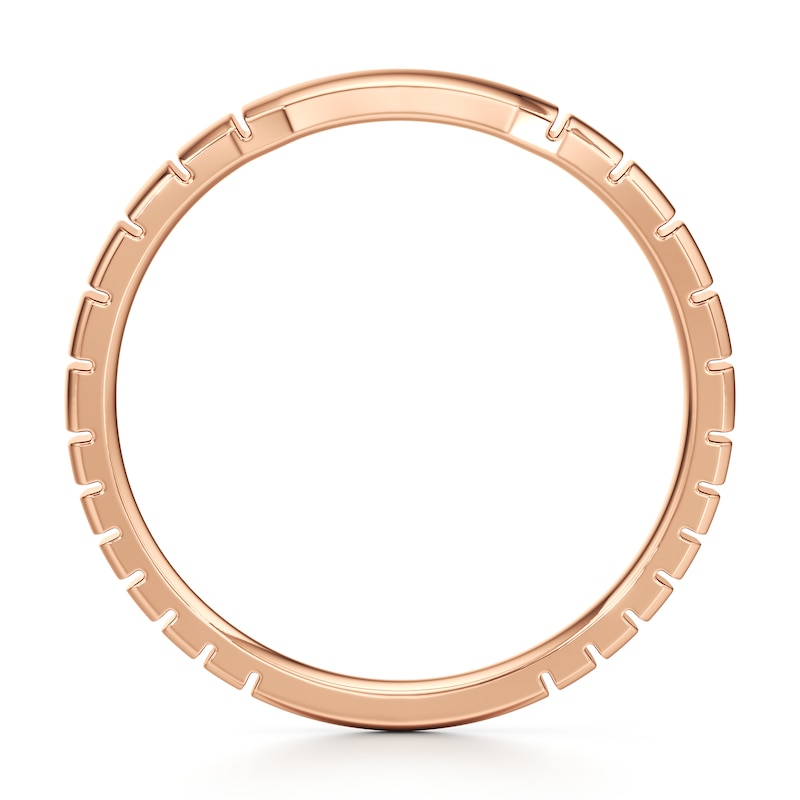 Main Image 2 of J'Lure Contour Wedding Band 18K Rose Gold