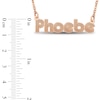 Thumbnail Image 3 of Retro Name Necklace 14K Rose Gold-Plated Sterling Silver 18"
