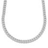 Thumbnail Image 1 of Men's Diamond Pavé Curb Chain Necklace 1-1/2 ct tw Sterling Silver 24"