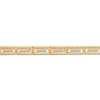 Thumbnail Image 3 of Diamond-Cut Greek Key Chain Bracelet Hollow 10K Yellow Gold 7.5"