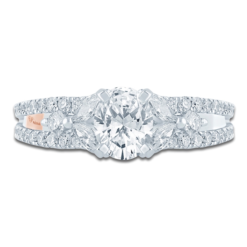 Main Image 3 of Pnina Tornai Oval-Cut Lab-Grown Diamond Engagement Ring 2-1/5 ct tw 14K White Gold
