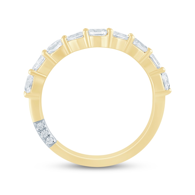 Main Image 3 of Pnina Tornai Oval-Cut & Pear-Shaped Lab-Grown Diamond Contour Anniversary Ring 1/2 ct tw 14K Yellow Gold