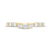 Thumbnail Image 4 of Pnina Tornai Oval-Cut & Pear-Shaped Lab-Grown Diamond Contour Anniversary Ring 1/2 ct tw 14K Yellow Gold